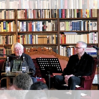 2019 Lesung mit Journalist Wolfgang Martin - schrieb die Holger Biege Biografie "Sagte mal ein Dichter" (Foto: Andreas Lampe †)